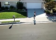 Astonishing brunette gets screwed by big black cock