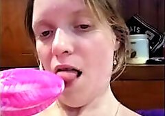 Filthy talking wife cums twice with massive squirt during the time that clip sexing