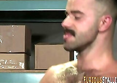 Hairy buff butt rimmed