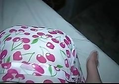 Flat chested Asian ladyboy May dicked super hard in POV