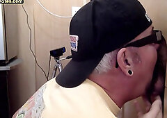 Gloryhole date ends up with anal fuck and eating ass