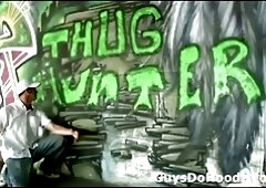 White dude searches for black ass to fuck