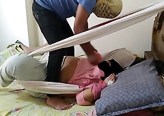 Sass Ko Jabardasti Hat-pa Bistar Se Bandh Diya Aur Jamkar Chudai Apni Damad (stepmother-in-laws Hands & Feet Tied & Fuck)