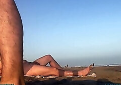 Public nude beach fun (and a gay couple watching us and having fun too!)