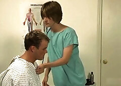 Kinky young guy Josh Vonn gets a deep dick examination from JJ Stone