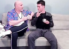 Italian waitress Sara gets banged by her teacher and her student