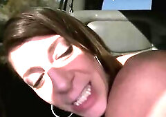 Sarah Jay is so Hawt! - kinky brunette hair mother I'd like to fuck gets drilled by many chaps in the bus