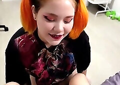 Blowjob From Redhead Cutie