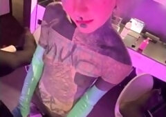 Heavy Tattoo Pegging - Boyfriend Gets Fucked & Fingered Deep With Lily Lu
