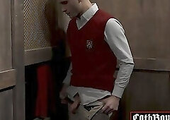 Flynn Fenix riding Priest Eddie Patricks cock