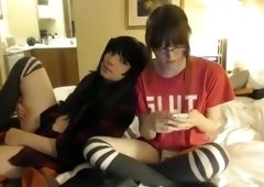 2 junior trap shemales at play