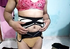 Wife in a swimsuit ready to take it off for a steamy session