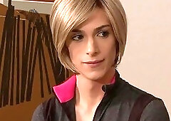 Skinny shemale slut bangs bulky mature babe hard and fast