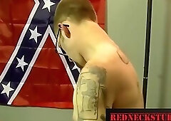 Str8 Redneck fucks his First Black man ass