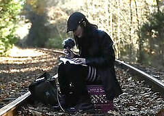 Enby in haunch-highs reads u greater amount Derrida (Specters of Marx, SFW)