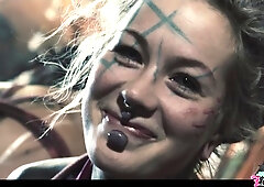 Anuskatzz Gets Tied Up In Shibari With Cute Tattoo Girl From Lily Lu For Dirty Dreaz Bdsm Rope Play