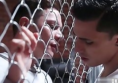 Latin gay anal sex and facial