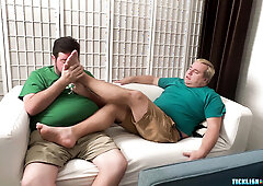 Chubby Nemo Helps His Master Matt Relax With Foot Worship