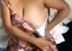 Gouthami reddy manthena removing dress & showing cleavage milky boobs in bedroom vide