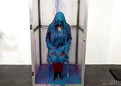 Sky in Vampire Slayer Costume getting Gunged