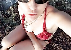 risky public flash, beach, charming mother i'd like to fuck