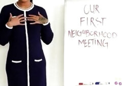 Community Rencounter Turns into Fuckfest - Screwing Neighbors and Discussing Guidelines