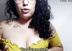 JOI - Large-breasted woman with tattoos guides u to the consummate jerk off