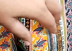 Petting my buddy with a giant black and enormous schlong over his briefs.