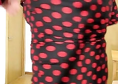Crossdressing over my sexy and poewerful lingerie