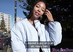 Amateur Latina Babe Cockriding Stranger