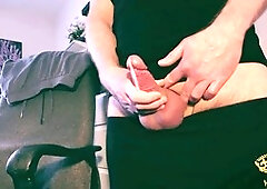 7 - Big Balls, Dense cum, fuckpole, spunk-pump, Solo, Masturbation