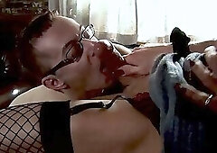 Dominant Blonde MILF Fingers and Humiliates Her Submissive Boy