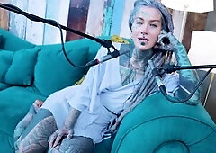 I talk about L - LOVE - ASMR podcast SFW talking rock slim gal dreadlocks tattoo model inked gal