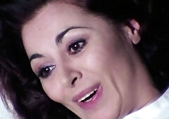 Italian Milf Brunette Strokes And Sucks Cock