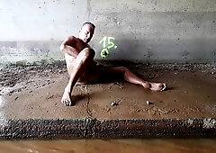 Masturbating in the mud