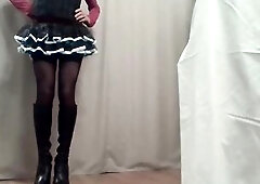This Day I got my fresh corset and the fresh miniskirt. I'm very cheerful!