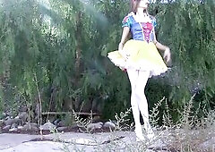 A gorgeous princess from a storybook fairy tale tempts u in her magical garden, leading u into temptation. In A Short Time u'll be on your knees,