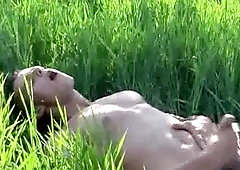 Jizzing Intense in the Fields