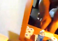 A muscle daddy barebacking his twink in the hotel room 9