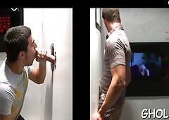 Hairy Man plows throat thru a crevice