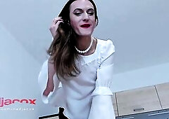 your headmistress was shopping and that babe discovered a admirable outfit. it cost a lot of cash and now this babe wishes to have joy. so, u are my l