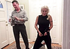 Ian Steele can't await to get home and show Tatiana Steele the fresh toy this chab got for 'em to try. Turns out to be a slavery frog tie wi