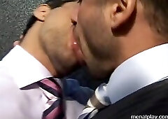 In the Elevator with sexy Daniel Marvin and Pedro Andreas