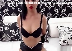 Shemale In Heels Secudes And Masturbates