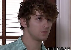 Bald hunky stepdad ass fucked by young jock stepson