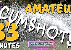 Presents 33 Minutes Of The Hottest Homemade Real Cumshots