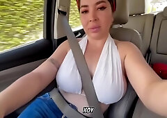 Theyre Going To See Us! Uber Is Embarrassed When I Show Him My Pink Ass!