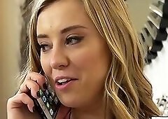 Tgirl Jenna Gargles fucks girl in 3some