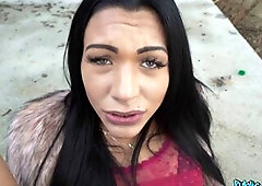 Public Agent - My Ally Screws her Sexy Tanned Body Outdoors in Public