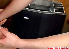 Cute twinks Roscoe Hayes and Jo sharing passion in a sauna